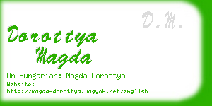 dorottya magda business card